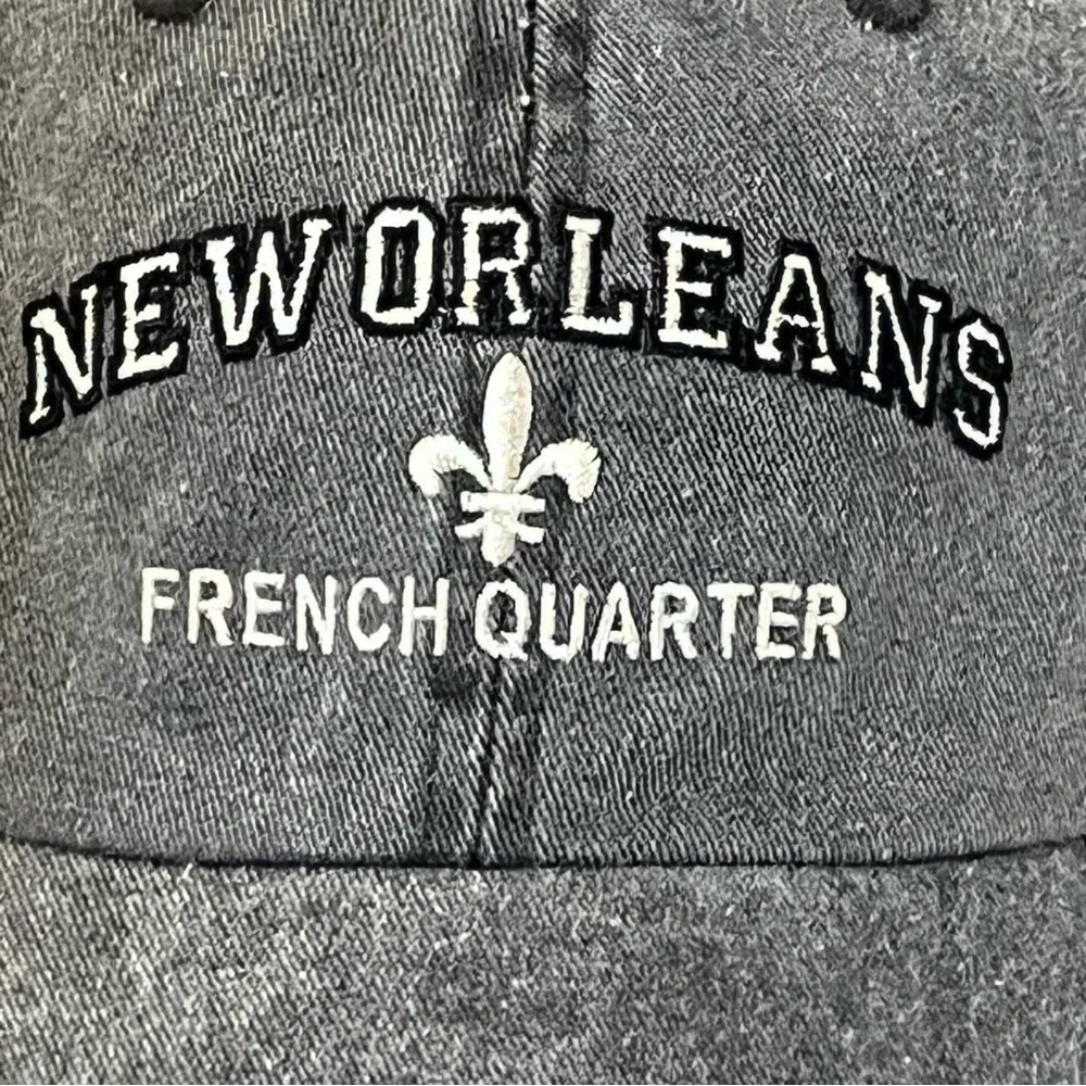 New Orleans French Quarter Adjustable Gray Cap
